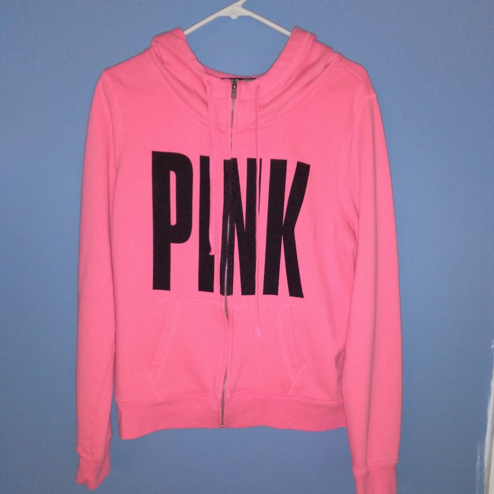 PINK zip up hoodie